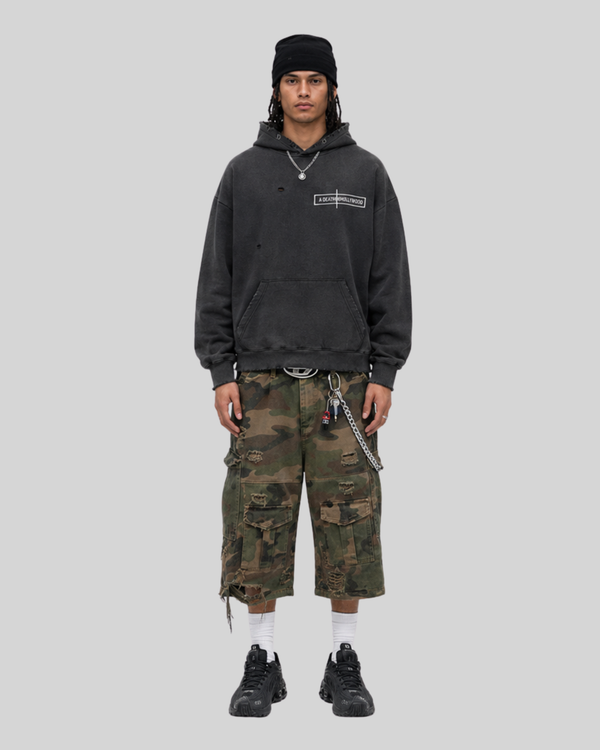 Hoodie for Men | Retro Distressed Style Sweatshirt