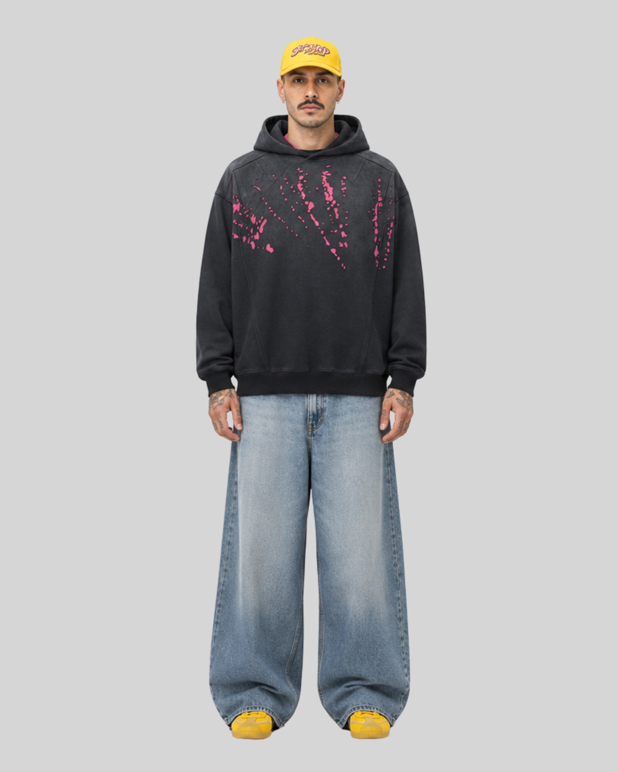 Paint Splatter Hoodie-6