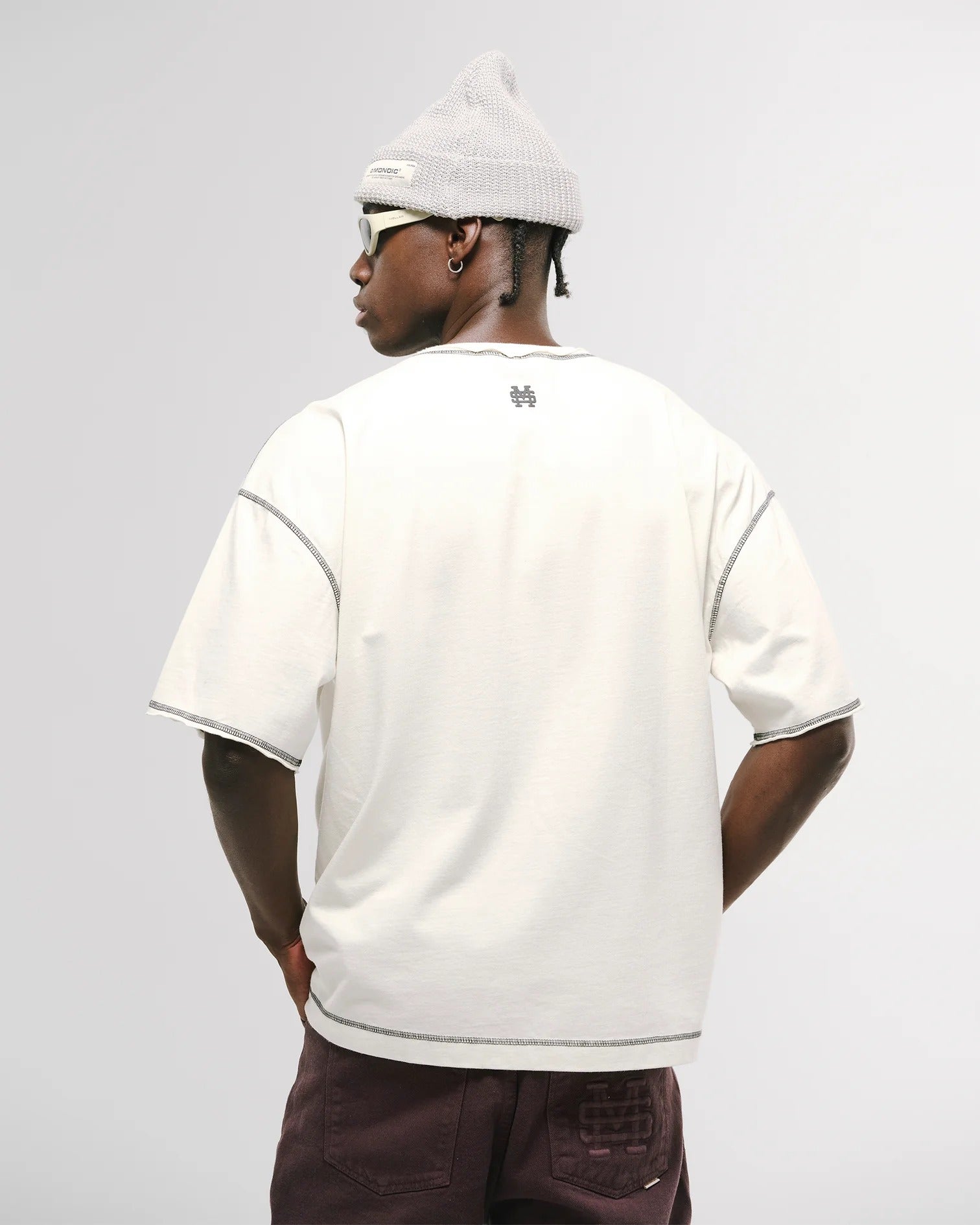 World Tour Boxy Fit T-Shirt - Distressed Grey