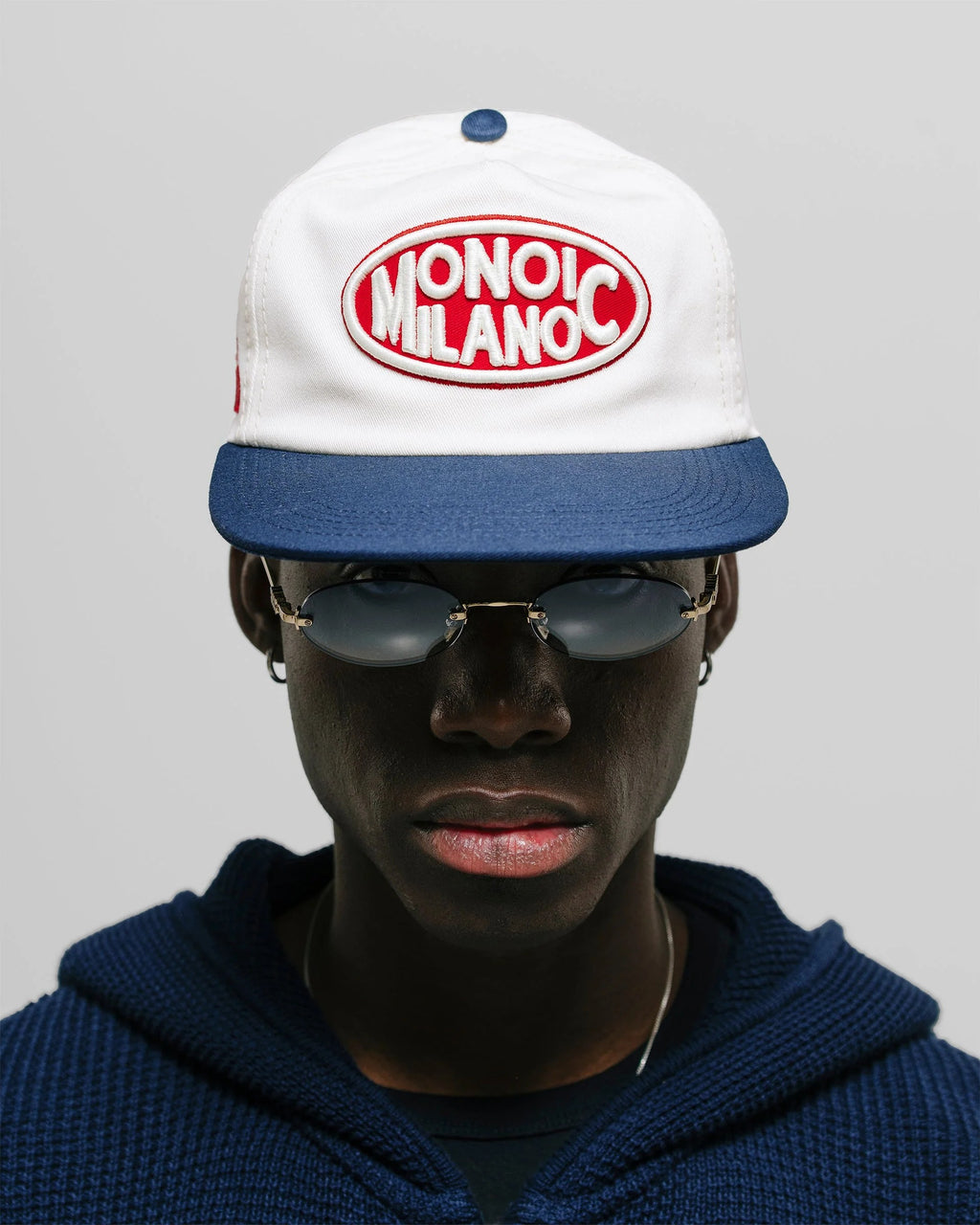 Milano Cap – Off White & Red