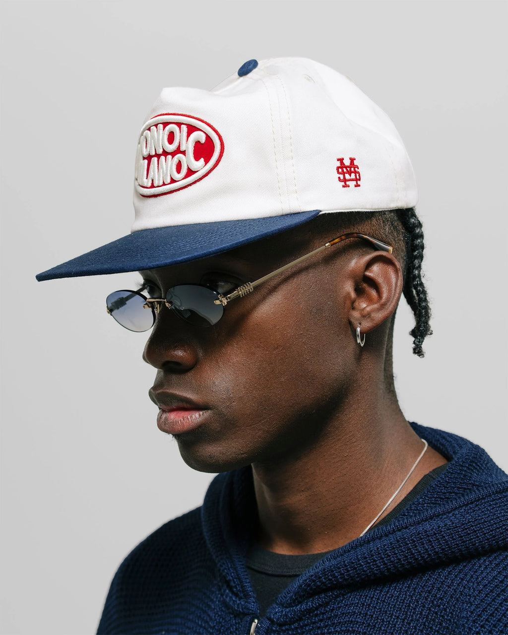 Milano Cap – Off White & Red